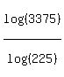 log%28%283375%29%29%2Flog%28%28225%29%29