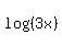 log%28%283x%29%29