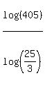 log%28%28405%29%29%2Flog%28%2825%2F3%29%29