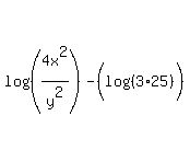 log%28%284x%5E2%2Fy%5E2%29%29-%28log%28%283%2A25%29%29%29