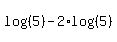 log%28%285%29%29-2%2Alog%28%285%29%29