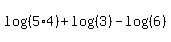 log%28%285%2A4%29%29%2Blog%28%283%29%29-log%28%286%29%29