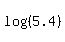 log%28%285.4%29%29