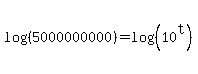 log%28%285000000000%29%29+=+log%28%2810%5Et%29%29
