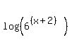 log%28%286%5E%28%28x%2B2%29%29%29%29