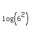 log%28%286%5E2%29%29