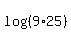 log%28%289%2A25%29%29