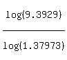 log%28%289.3929%29%29%2Flog%28%281.37973%29%29