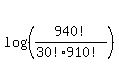 log%28%28940%21%2F%2830%21910%21%29%29%29