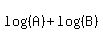 log%28%28A%29%29+%2B+log%28%28B%29%29
