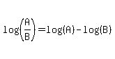 \"log%28%28A%2FB%29%29=log%28%28A%29%29-log%28%28B%29%29%29\"
