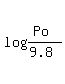 log%28%28Po%29%2F%289.8%29%29