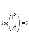log%28%28T%5E2%2FV%5E4%29%29=5