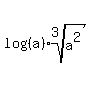 log%28%28a%29%2Aroot%283%2Ca%5E2%29%29
