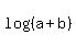 log%28%28a%2Bb%29%29
