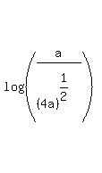 log%28%28a%2Fmatrix%282%2C1%2C+%22+%22%2C+%284a%29%5E%281%2F2%29%29%29%29