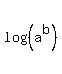 log%28%28a%5Eb%29%29