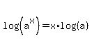 log%28%28a%5Ex%29%29=x%2Alog%28%28a%29%29