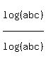 log%28%28abc%29%29%2Flog%28%28abc%29%29