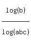 log%28%28b%29%29%2Flog%28%28abc%29%29