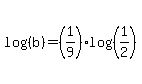 log%28%28b%29%29=%281%2F9%29log%28%281%2F2%29%29