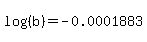 log%28%28b%29%29=-0.0001883
