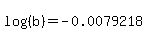 log%28%28b%29%29=-0.0079218