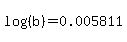 log%28%28b%29%29=0.005811