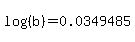 log%28%28b%29%29=0.0349485
