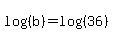 log%28%28b%29%29=log%28%2836%29%29