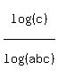 log%28%28c%29%29%2Flog%28%28abc%29%29