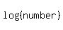 log%28%28number%29%29