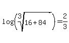 log%28%28root%283%2C+16%2B84%29%29%29=2%2F3