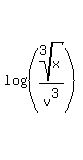 log%28%28root%283%2Cx%29%2Fv%5E3%29%29