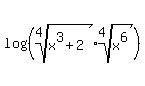 log%28%28root%284%2C+x%5E3%2B2%29%2Aroot%284%2C+x%5E6%29%29%29