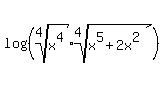log%28%28root%284%2C+x%5E4%29%2Aroot%284%2C+x%5E5%2B2x%5E2%29%29%29