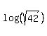 log%28%28sqrt%2842%29%29%29