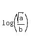 \"log%28%28sqrt%28a%29%2Fb%29%29\"