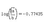 \"log%28%28sqrt%28a%29%2Fb%29%29=-0.77435\"