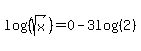 log%28%28sqrt%28x%29%29%29+=+0+-+3log%28%282%29%29