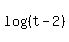 log%28%28t-2%29%29