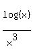 log%28%28x%29%29%2F%28x%5E3%29