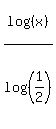 log%28%28x%29%29%2Flog%28%281%2F2%29%29