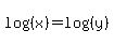 log%28%28x%29%29=log%28%28y%29%29