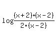 log%28%28x%2B2%29%28x-2%29%2F2%28x-2%29%29