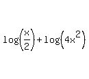 log%28%28x%2F2%29%5E%22%22%29%2Blog%28%284x%5E2%29%29