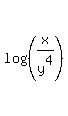 log%28%28x%2Fy%5E4%29%29