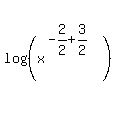 log%28%28x%5E%28-2%2F2%2B3%2F2%29%29%29