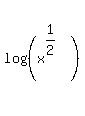 log%28%28x%5E%281%2F2%29%29%29
