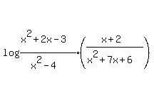 log%28%28x%5E2%2B2x-3%29%2F%28x%5E2-4%29%29%2A%28%28x%2B2%29%2F%28x%5E2%2B7x%2B6%29%29